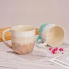 Canecas 15 oz cerâmica horóscopo caneca com esmalte reativo exclusivo mudança de cor stoare xícaras de chá para escritório e casa