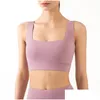 Bikinis Set Nclagen Sport Bra Pushup Yoga Crop Top Women Hohe Impact Square Neck Running Schockdes atmungsaktivem Fitness -Weste Fitnessstudio unter OTT81