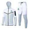 2024 Nassr FC piłka nożna z kapturem z kapturem Ronaldo FC Training Suit Cr7 Gonzalo Martinez Al Nasr Vincent Aboubakar Men Kids_Soccer Jacket Nocta Tracksuit Tech Fleece