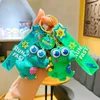 new dinosaur doll backpack keychain cartoon dinosaur pendant couple