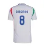 2024 25 Italys Soccer Jerseys italienska tröja Scamacca Immobile Chiesa Football Shirts Raspadori Jorginho Barella Bastoni Verratti Maglia Italiana National Team