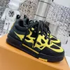 Дизайнерские серии Skate Series Sneakers Мужчины женщины повседневная обувь тренажеры платформы телячья кожа