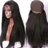 Yaki Straight frontal Human Hair Wig Brazilian Remy natural Scalp 13x4 hd Lace Front remy african american hair Wig