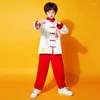 Etnisk kläder Martial Arts Wushu Costume Wing Chun Uniform Children's Performance Chinese Style Traditionell Vintage Tai Chi