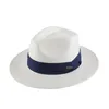 Sombrero Panama Hombre Summer Sun Ochrony Słomka Hat Pięć centów trawy tkanin panama panama kapelusz dla mężczyzn wielki wielkość dżentelmena czapki 240314