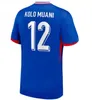 Finaller Maillots de Futbol 2024 Futbol Forması Fransız Benzema Futbol Gömlekleri Mbappe Griezmann Kit Gömlek Erkek Kadın Çocuklar Tchouameni Frances Dembele Giroud