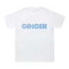 T-shirts pour hommes Summer Hip Hop Tee Shirt GINGER Lettre Imprimer T-shirt Hommes Femmes O-Cou Coton Brockhampton All-American Boyband Tops