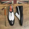 Casual Shoes Spring Black White Leather for Men High Quality Wedding Dress Business Office Loafers Shoe Luxury Designer