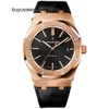 Beliebte Luxus-Armbanduhr AP-Armbanduhr Royal Oak Series 15400OR.OO.D002CR.01 Roségold Herren-Automatik-Mechanik-Sportuhren-Set