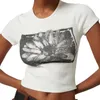 T-shirt da donna Top corto estivo con stampa grafica per ragazze adolescenti Manica corta girocollo Vestibilità slim E Abbigliamento per ragazza