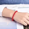 Braccialetti con ciondoli Bracciale rosso fortunato da donna Corda intrecciata fatta a mano per uomo Braccialetti con nodi intrecciati Anno del bambino