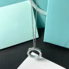 2024 Silver Plated Love Necklace High Quality Circular Letter Chain Necklace Summer Fashion New Jewelry Necklace Youth Style Accessories Gift Jewelry Wholesale