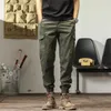 Мужские брюки-карго, повседневные спортивные универсальные свободные леггинсы с эластичной резинкой на талии и несколькими карманами