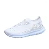 Casual Shoes Summer White Sneakers Women Vulcanized Fashion Flats Slip On Sock Trainers Ladies Bling Zapatos De Mujer