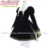 Cosplay Anime Costumes Tags Cardcap Sakura Cardcap Sakura Kinomoto Lolita vestido preto peruca role-playing tamanho personalizado C24321