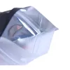 Förvaringspåsar 100 st/parti svart aluminium folie transparent väska dagliga nödvändigheter leveranser dekorationer hänger hål mat pulver godis nötter