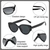 Zonnebril Cat Eye voor dames heren Vintage kleur zonnebril Modemerk Designer Straat schieten rekwisieten Uv 400