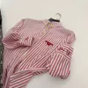 women shirt designer shirts womens spring fashion letter embroidered blouse pink white striped cardigan coat tops