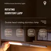 Настенный светильник для шкафа - светодиодное освещение под шкафом, датчик движения с питанием от батареи и регулируемое вращение луча света