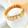 Bangle 2024 mode damesarmband aanpasbare luxe heren 18K vergulde Cubaanse ketting sieraden drop levering armbanden Otvsq