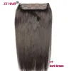 Pièce ZZHAIR Clipin 100% Extensions de cheveux humains brésiliens Remy 16 "24" une pièce 1 pièces ensemble 100g160g naturel droit
