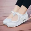 Flats Summer Women Flat Platform Schuhe Frau Casual Mesh atmungsaktiv auf Stoff Sneakers Schuhe für Frauen Frauen Mary Jane Schuh.