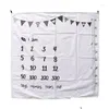 Decken wickeln 100x100 cm Baby Meilenstein -Pographie Hintergrund Requisiten Säugling DDDLE WRAPE BED Quilt Kinder Badetuch geborene Drop Lieferung Ma ot9ni