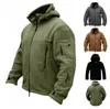 Men's Jackets Hooded Tactical Sports Warm Hoodie Hiking Combat Winter Coats Jacket Outdoor Polar For Military Men Fleece Male Army