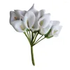 Dekorativa blommor 12st konstgjorda realistiska calla Bouquet Flower Arrangements Tabell Centerpiece For Spring Wedding Party