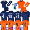 2024 2025 Holanda MEMPHIS camisa de futebol 22/23 EURO Qualifiers Holanda camisa do clube DE JONG VIRGIL DUMFRIES BERGVIJN Camisa KLAASSEN BLIND DE home away masculino kit infantil