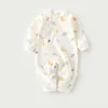 Vêtements de printemps en pur coton, combinaison à manches longues, vêtements d'automne pour nouveau-nés, pamas pour enfants, combinaisons pour bébés hommes et femmes