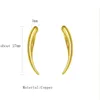Brincos de garanhão longo dipper orelha gancho clipe para mulheres lua curvado metal escalada manguito piercing moda jóias presentes
