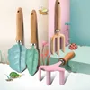 Sand Play Water Fun Kids Gardening Tools 4st Safe Beach Sandbox Snow Toy 8in Sand Toys Set Gardening Kit Outdoor Toor Cartoon Kids Gardening 240321