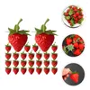 Party Decoration Simulated Strawberry Realistic Strawberries Simulation Food Toy Miniature Things Kids Toys