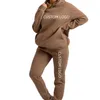 Trending Products 2023 Nya ankomster Vinter Plus Size Womens Clothing Wholesale Hoodie och Jogger Set Tracksuit For Women