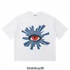 T-shirt a maniche corte casual unisex con stampa 3D in schiuma Truth Eye alla moda di alta qualità