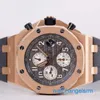 Famous AP Wrist Watch Epic Royal Oak Offshore Series 26470 Mens Rose Gold Watch Automatic Machinery Swiss Famous Watch Luxury Sports Watch Diameters 42mm