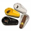 Portable Travel Ceramic Cigar Ashtray Yellow Cohiba Cigar Accessories