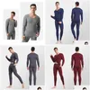 Intimo termico da uomo Intimo termico invernale Veet Warm Plus Size 4Xl Abito elastico senza cuciture Febbre Mutande lunghe Abbigliamento consegna drop Otqm1