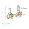 Studörhängen ädelstenar Ballet 5.32CT Natural Citrine November Birthstone Real 925 Sterling Sier Fine Jewelry for Women Drop Delivery DHFOS