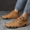 Casual Shoes Women Luxury Sports Leather Ankle Boots 2024 Fashion Plus Size Vulcanized Comfort High Top Sneakers Men