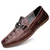 Casual Shoes High Quality Mens Elegantes Genuine Leather Classic Loafers Men Fashion Wedding Driving Comfy Adulto