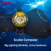 Compass KANPAS 6BAR Scuba diving compass / Dive compass / Compass sea navigation / Blue compass glow