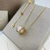 Luxury brand necklace designer for women fashionable new titanium steel pendant necklace high-quality 18k gold necklaces