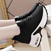 616 Kvinnor Casual Shoes Sneakers 2024 Summer Autumn High Heels Ladies Wedges Platform Kvinnliga Tjockbotten Trainers 17499