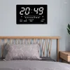 Wandklokken LED Eeuwigdurende Kalender Elektronische Klok Digitaal Alarm Temperatuur Tafel Woonkamer Decoratie Groen