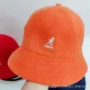 Designer Kangaroo Kangol Hat Cap Thandduk Tyg Fisherman Hat Kvinnlig solskade och solskyddsmedel Verkommande Kupol Super Brazier Hat Mens Fashion Brand