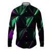 Herren-Freizeithemden, 3D-gedrucktes Hemd, cooler Stil, hochwertig, trendige Mode, langärmelig