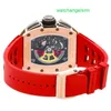 Crystal Automatic Wrist Watch RM Wristwatch RM011-SP-STO Auto Gold Mens Watch RM011 AJ RG