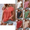 Damesblouses Mode En Casual Blouse 2024 Zomer Losse V-hals Knopen Tops Vleermuismouwen Dames Effen Shirt Met Korte Mouwen S-XXL